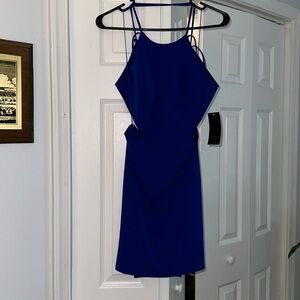 Aidan Mattox royal blue mini dress